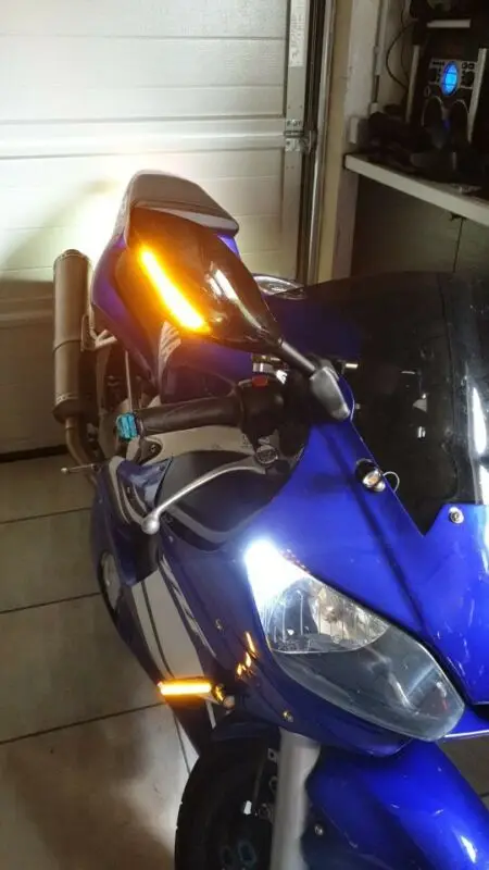 Мотоциклетные зеркала заднего вида светодиодные указатели поворота для Honda CBR 600