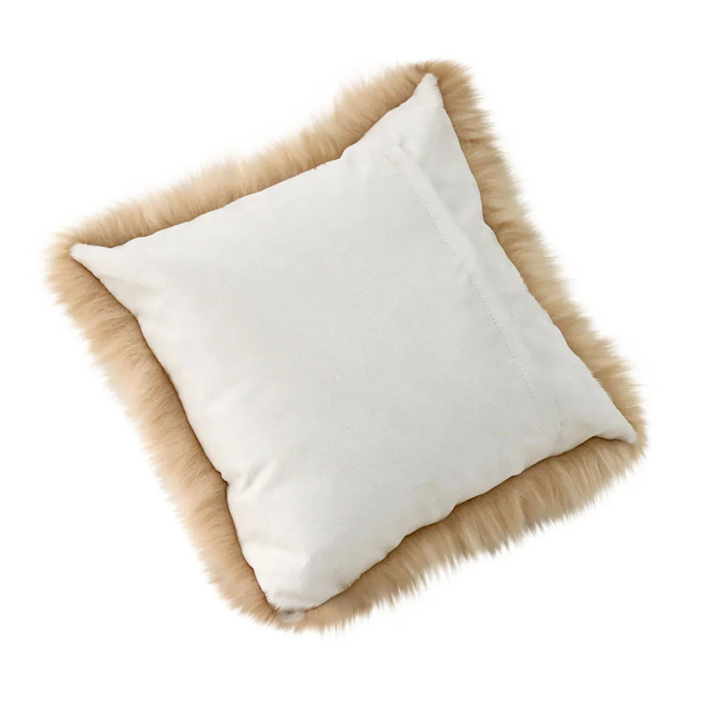 Плюшевые подушки наволочка европейская шерстяная подушка из искусственного