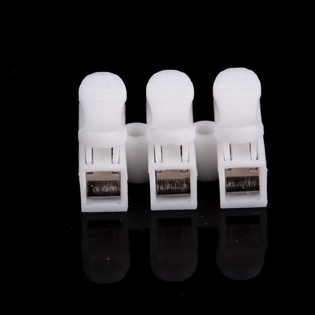 10 шт. 3 контактный пружинный зажим для кабеля самоблокирующийся пресс клемма