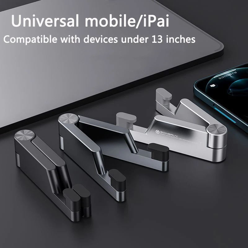 t1 phone holder stand for iphone xiaomi portable aluminum alloy universal foldable phone stand desk for tablet ipad free global shipping