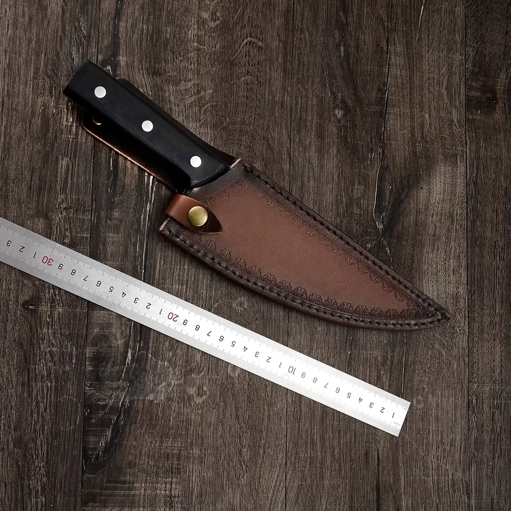 Набор ножей шеф повара Qing ручной работы полностью кованые высокоуглеродистые