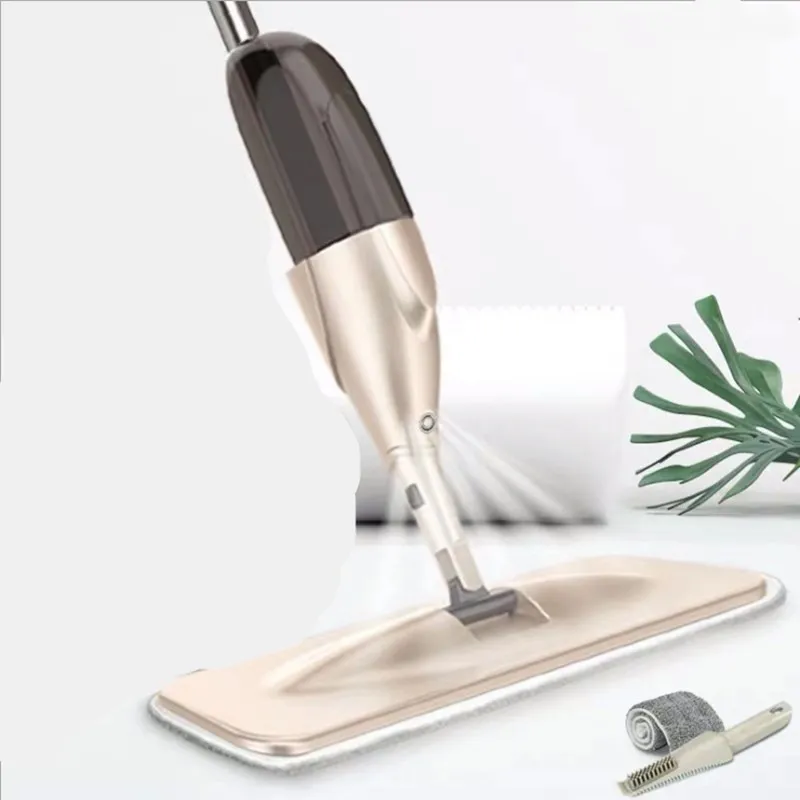 Швабра для мытья пола с распылителем многоразовыми насадками из микрофибры