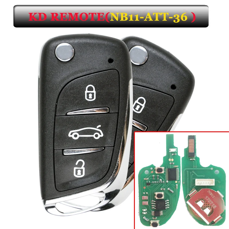 KEYDIY с ручкой в форме рога единорога (10 шт.) KD900 NB11 3 кнопки дистанционного ключа NB ATT