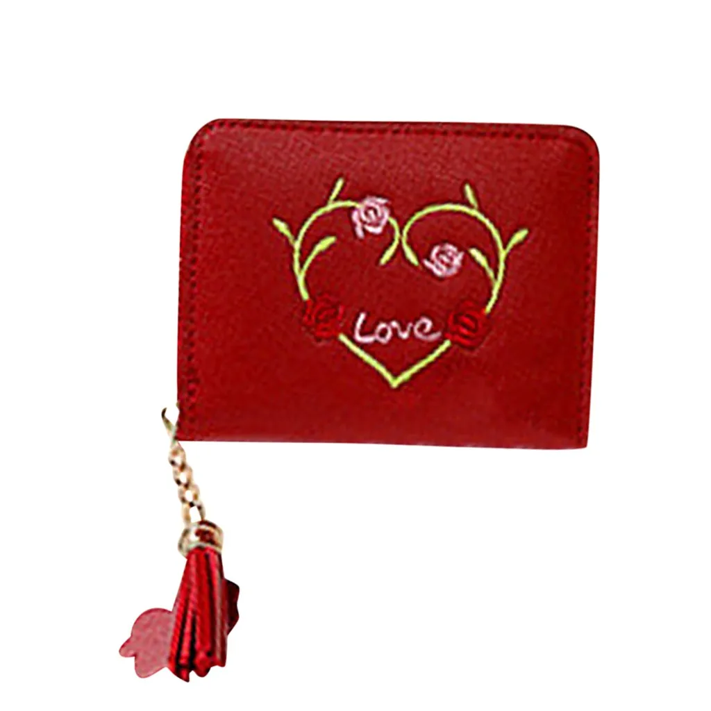 Женский кошелек с вышивкой сумка для монет ношения на улице трендовые держатель