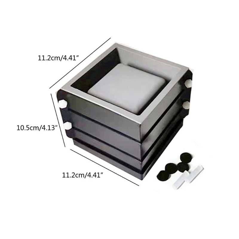 

DIY 4 inch Sqaure Concrete Flower Pot Silicone Mold Succulent Planter Silicone Mold Homemade Succulent Plant Pot Molds