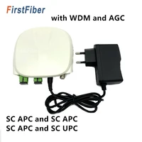 sc apc optical receiver scapc scupc with wdm and agc mini node indoor optical receiver with white plastic case