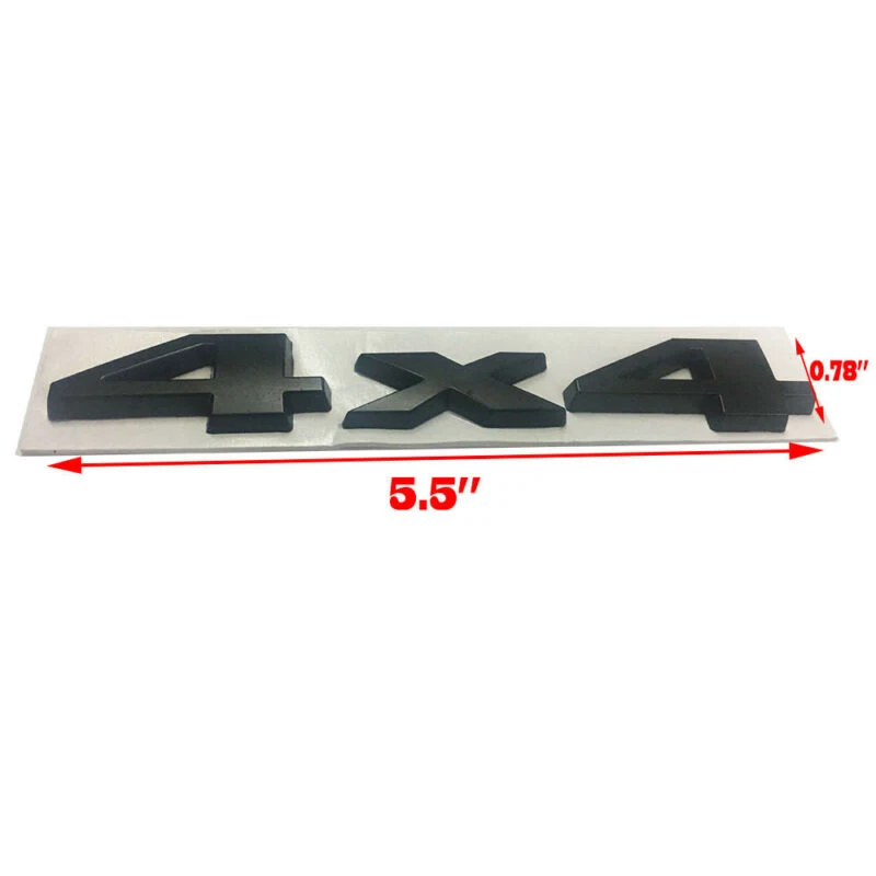 

Decorative 4x4 car emblem Parts Auto 3D Logo Badge ABS 15*2.8CM Replacement