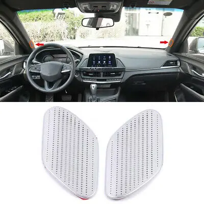 

2* Steel Accessories Matte Front Pillar Speaker Cover Trim For Cadillac CT4 2020