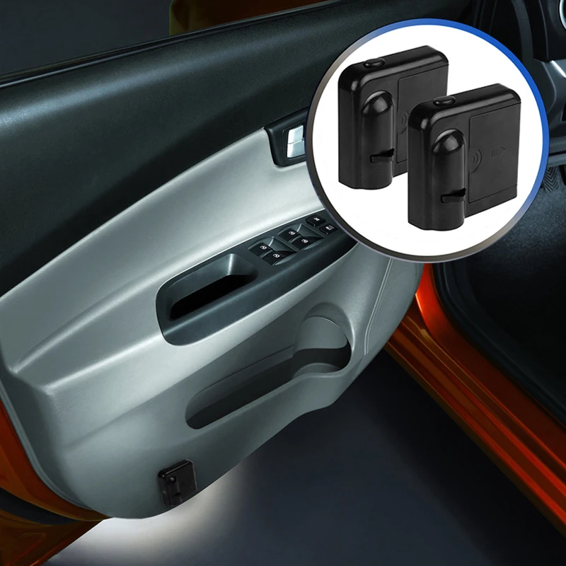 

2PC car universal wireless door welcome light logo without drilling LED laser phantom projector light car door welcome light