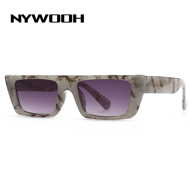 

NYWOOH Модные солнцезащитные очки «кошачий глаз» для мужчин и женщин, винтажные маленькие очки, женские роскошные брендовые градиентные солнц...