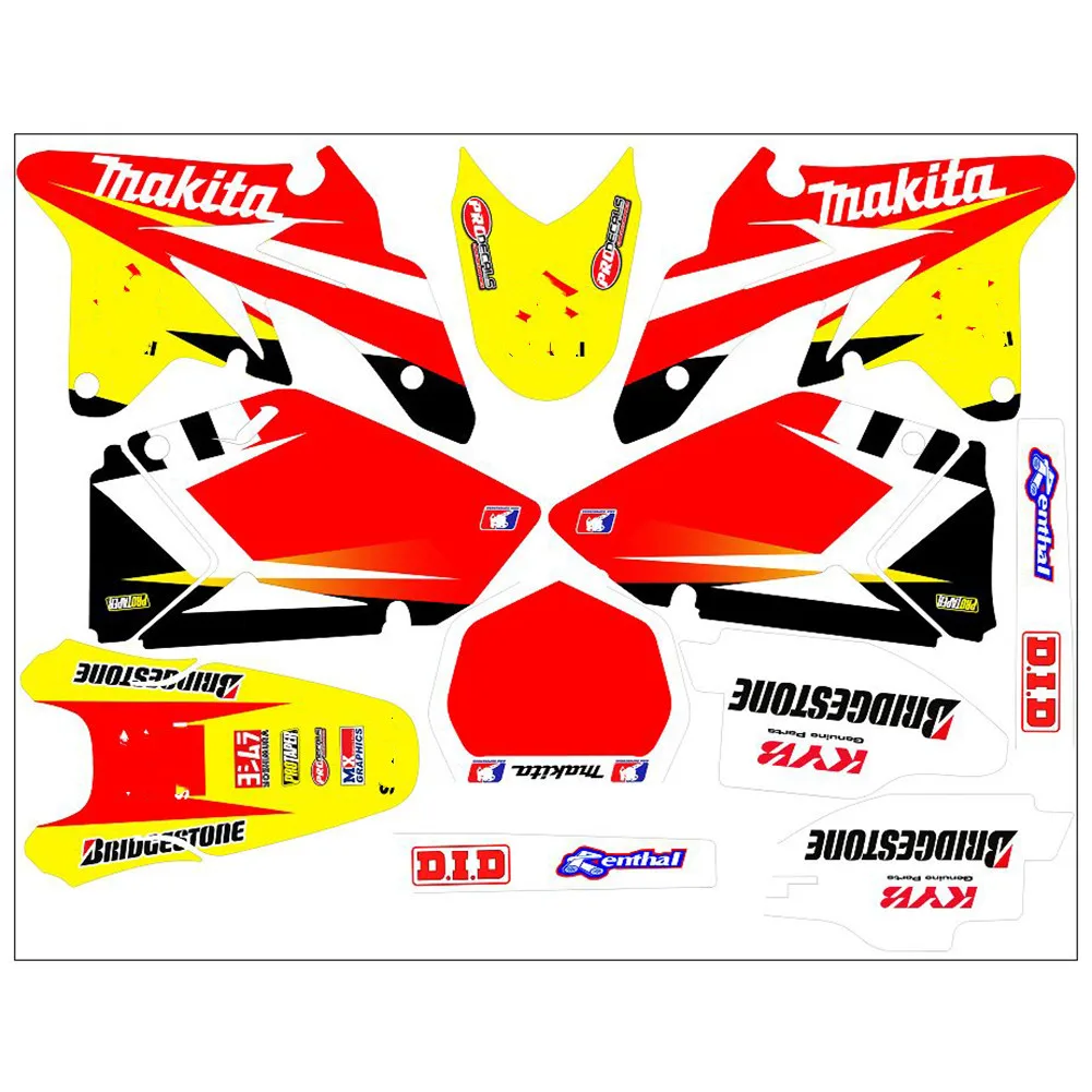 Полный набор 3M наклейки Мотокросс фон Графика для Suzuki RMZ250 РМЗ 250 2007 2008 2009 RMZ