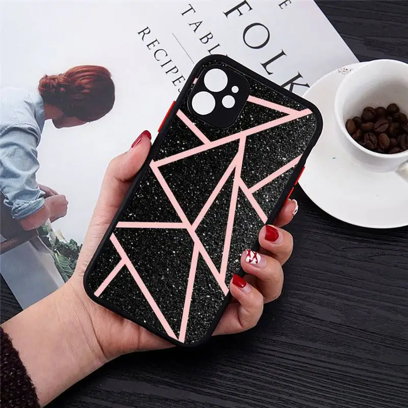 

Marble PlaidSmooth luxury pattern Phone Case Matte Transparent for iPhone 7 8 11 12 s mini pro X XS XR MAX Plus cover funda