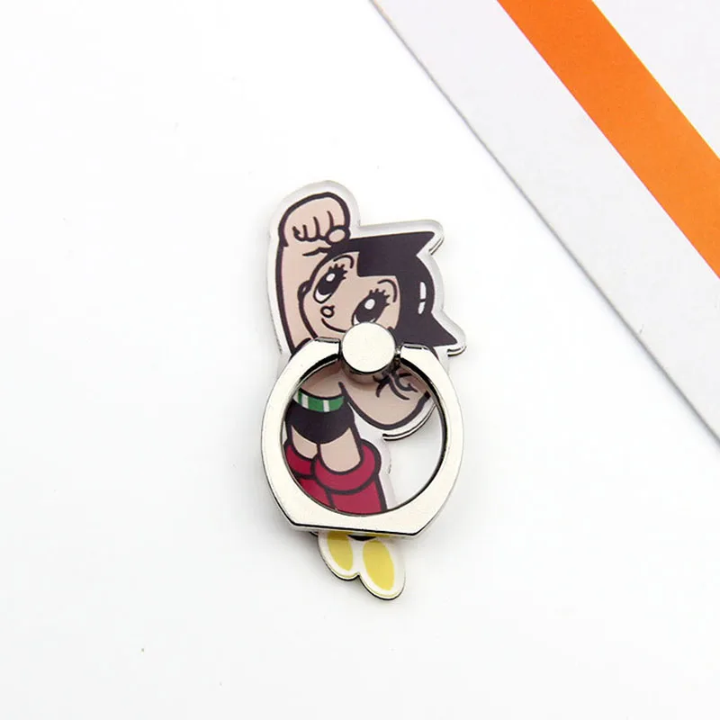 cartoon cute mobile phone case accessories 360 degree rotatable bracket animation peripheral ring bracket free global shipping