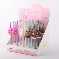 20 pcslot creative donuts pendant gel pen cute 0 5 mm black ink signature pen promotional gift stationery school supplies