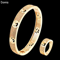 donia jewelry fashion letter micro inlaid aaa zircon bracelet set creative opening ladies bracelet set