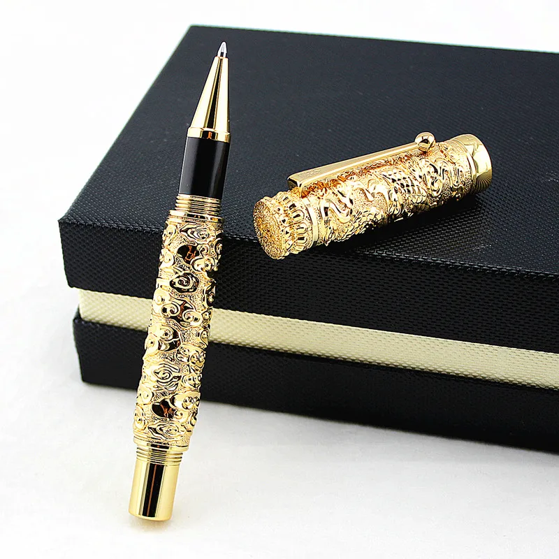 New Luxury Gift Pen Jinhao High Quality Dragon Rollerball high quality Metal Ballpoint Pens for Christmas | Канцтовары для офиса и