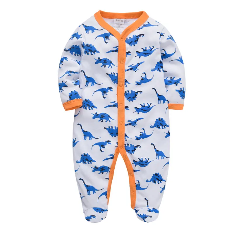Детские комбинезоны для новорожденных с длинными рукавами, хлопковые комбинезоны для маленьких мальчиков и девочек с героями мультфильмов, милые комбинезоны для маленьких девочек - Цвет: PY1171