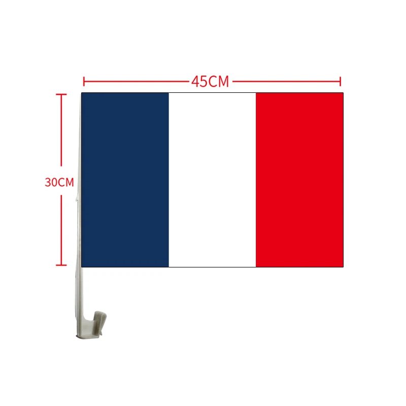Бесплатная доставка новый французский флаг для автомобиля 30x45 см 12x18 дюймов