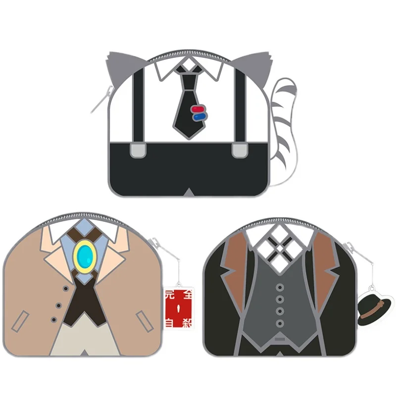 

Anime Bungo Stray Dogs Osamu Dazai Nakahara Chuuya Coin Purse Wallet Card Holder Plush Wallet Storage Bag Key Case Cosplay Gifts