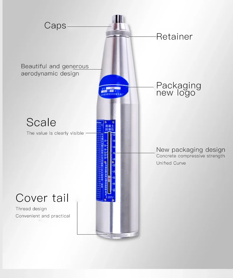 ZC3-A ZC4 ZC3-AA Resiliometer бетон отбойный молоток тестер прочности бетона тестер компрессии детектор поля измеритель