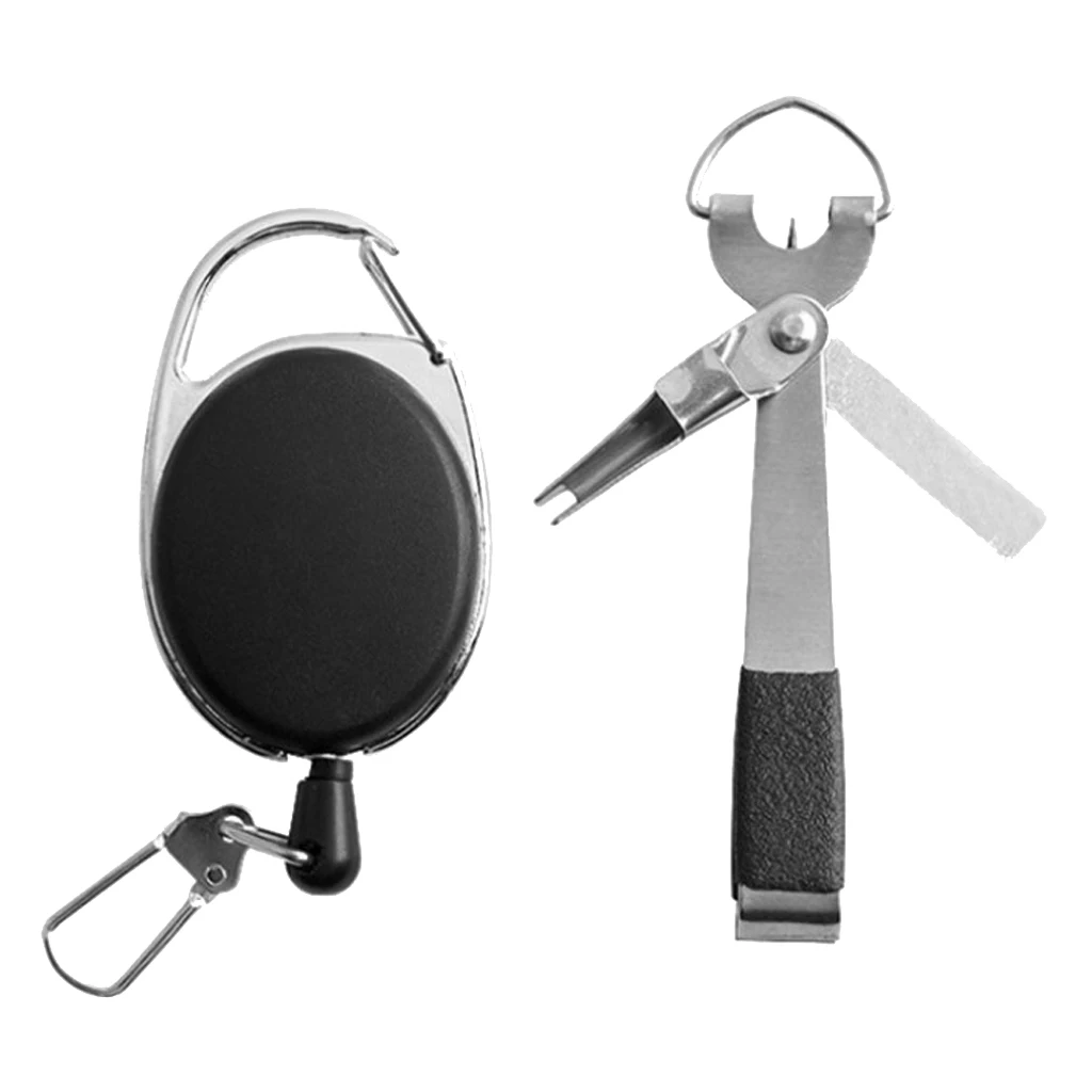 

4 In 1 Multi-Functional Fishing Line Nipper Cutter Clipper for Fishing Lovers Nipper Fishing Quick Nail Knot Tying Tool
