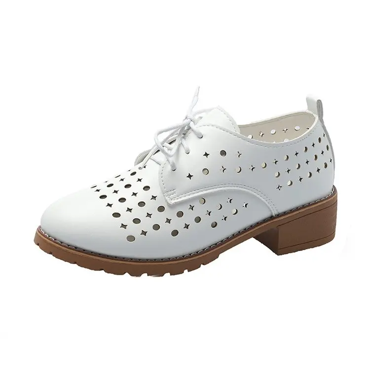 

Womens Derby Shoes Patent Leather Ballet Flats Female Footwear British Style Casual Sneaker Round Toe All-Match Oxford On Heels