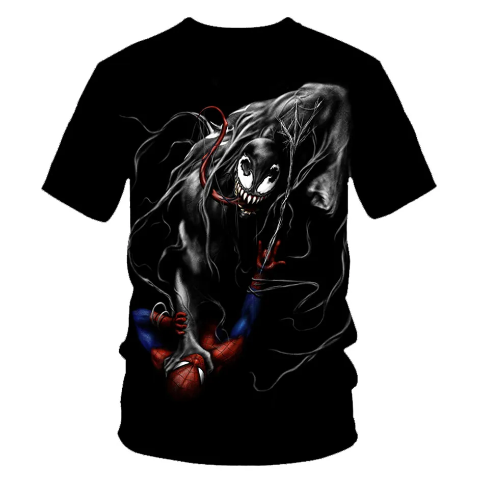 Летняя детская одежда новые Venom Marvel пленка футболка аниме детские 3D принтом Футболки для мальчиков и девочек, Повседневная рубашка футболки От 4 до 20 лет