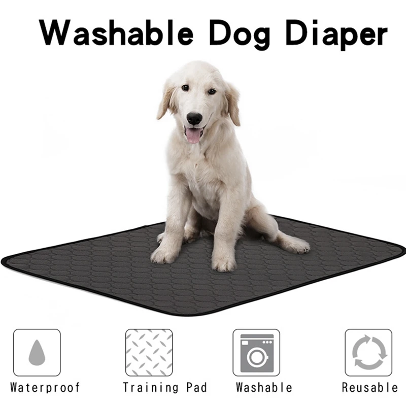 Dog Reusable Diapers Blanket Urine Absorbent Mat Waterproof Washable Water Diaper Sleeping Bed Small Puppy Training Pad 67x5 | Дом и сад
