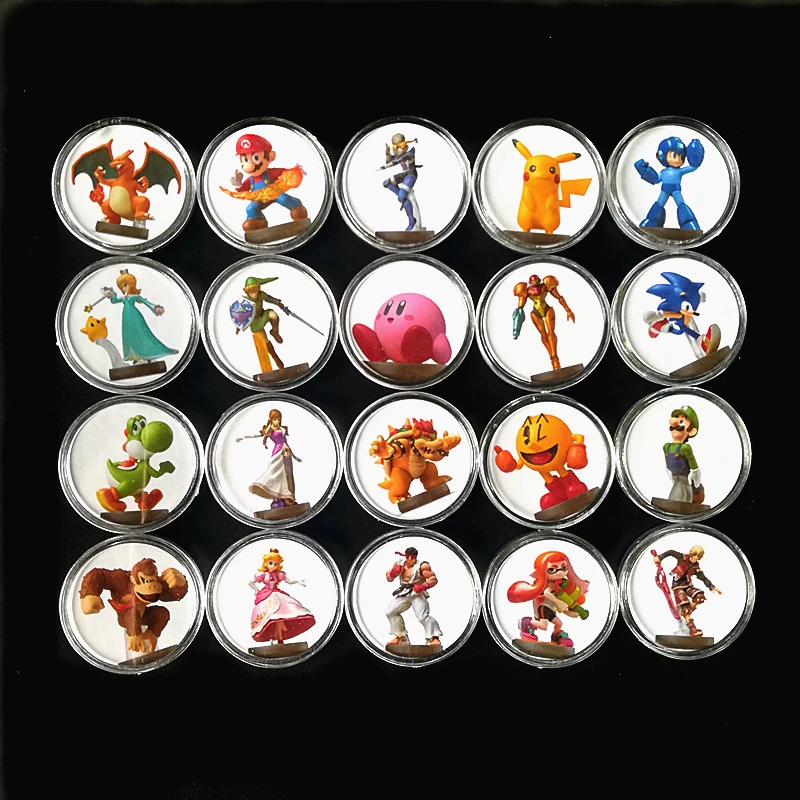 Zelda break Of The Wild Card NFC для Amiibo Young Link 20 Heart Wolf Mipha Ntag215 данные на монетную бирку от Tagmo Diablo Splatoon 2 - Цвет: Super Smash -20Pcs