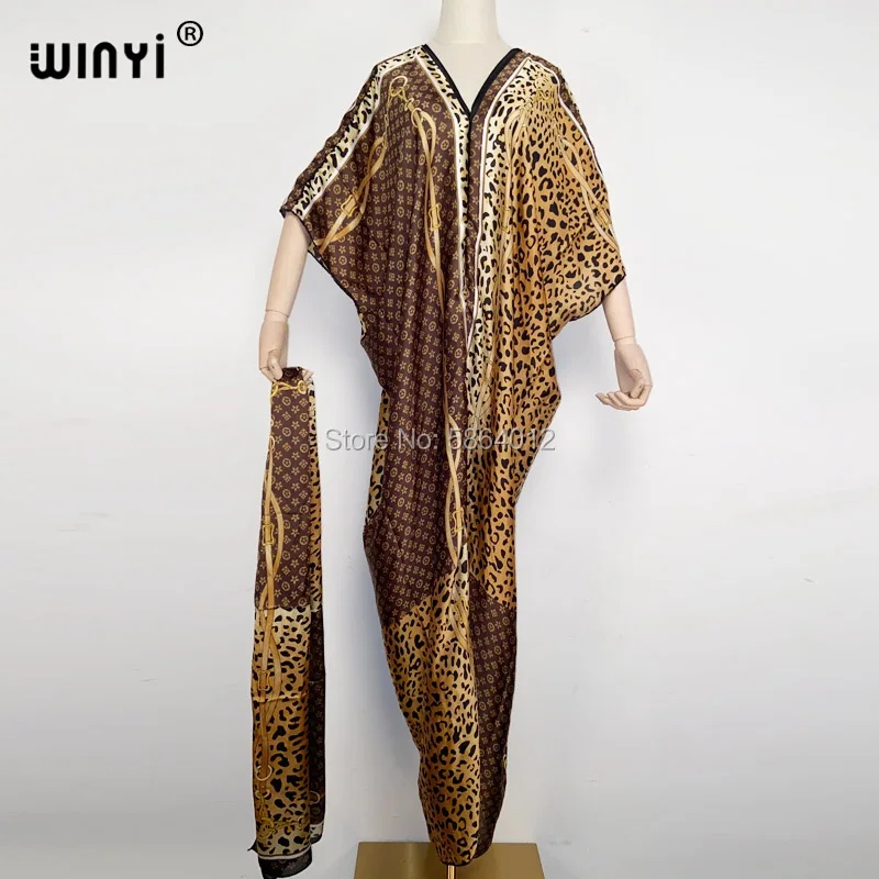 

2021 WINYI богемное платье с геометрическим принтом розовый хит Цвет с рукавами «летучая мышь» платье с v-образным вырезом на спине с длинным рук...