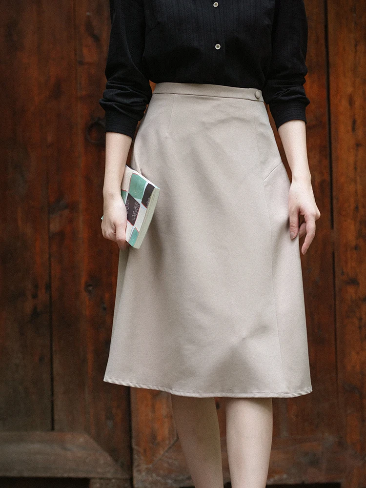 

CYNTHIA Women Skirts Female Vintage A-line Knee-length Autumn Skirts Original Design 20QDC-080 Fans + 3% Discount