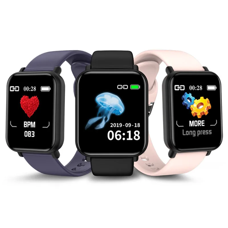 R16 Умные Bluetooth часы для мужчин женщин сердечного ритма крови Давление монитор