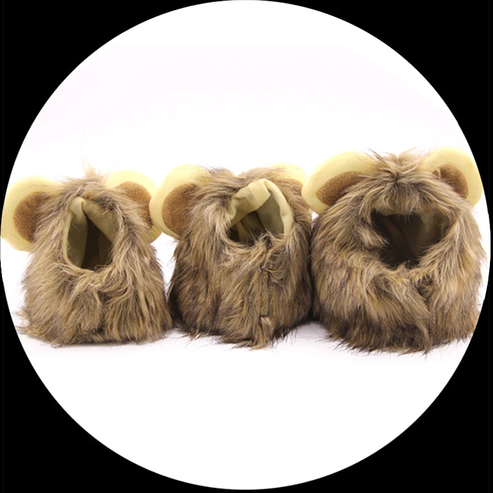 1 шт. шапка для домашних животных кошек собак имитирующая львиную шерсть гриву