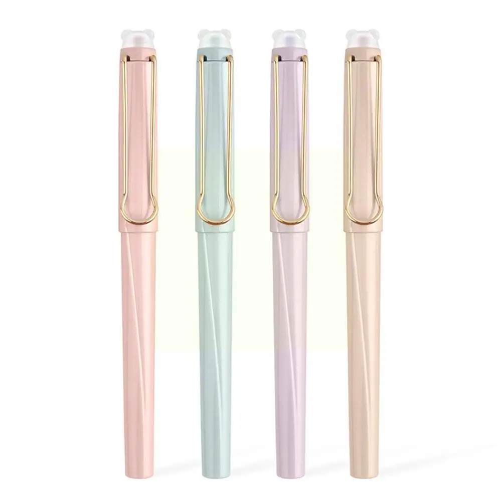 

Fountain Pen WithThermal Erasable Blue Color Ink Set Nib For Student Writing Stationery Pens F Office Supplies Colorful Sch B5E4