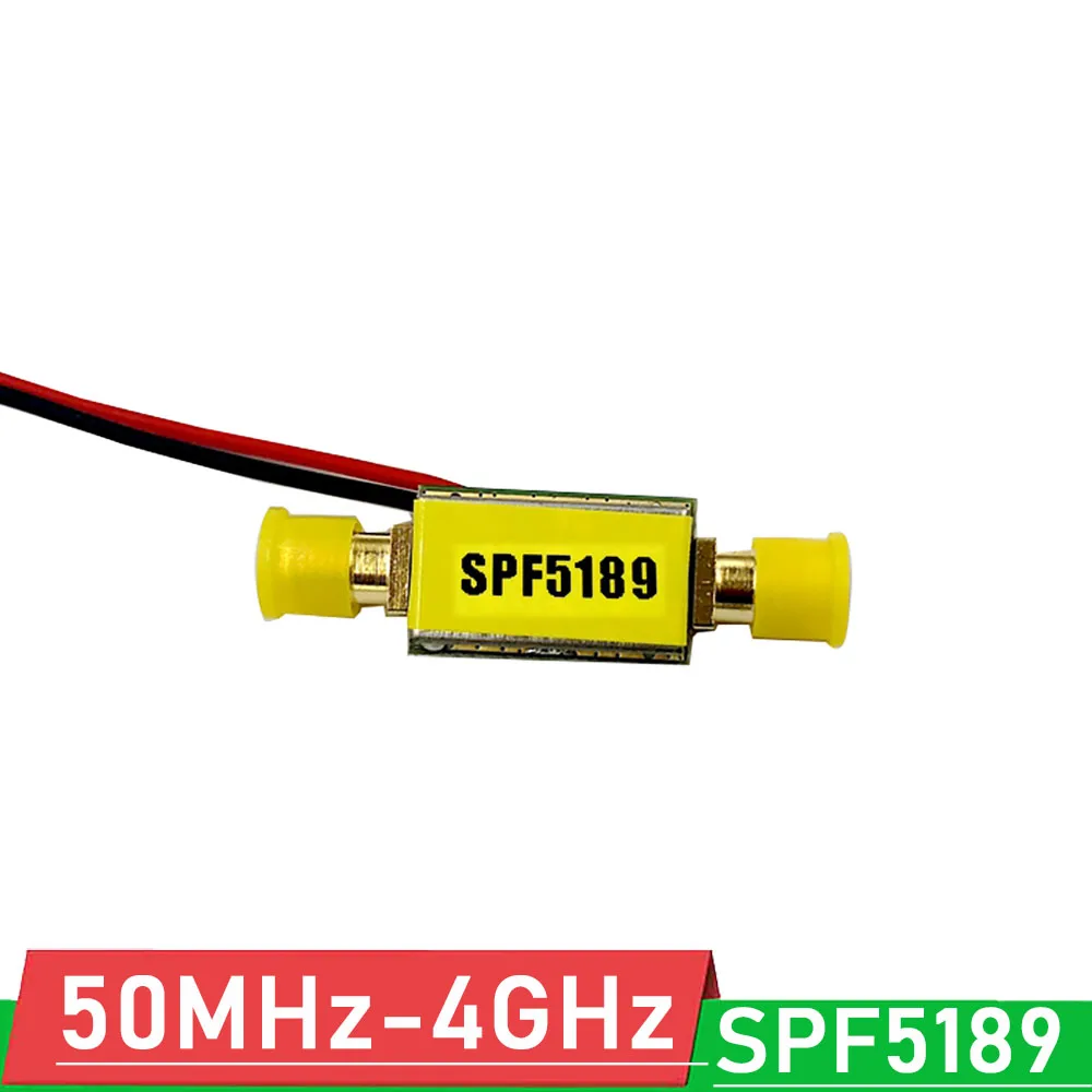 

SPF5189 LNA 50-4000MHz RF POWER Amplifier NF=0.6dB Low Noise Gain Module FOR FM HF VHF / UHF Ham Radio AMP