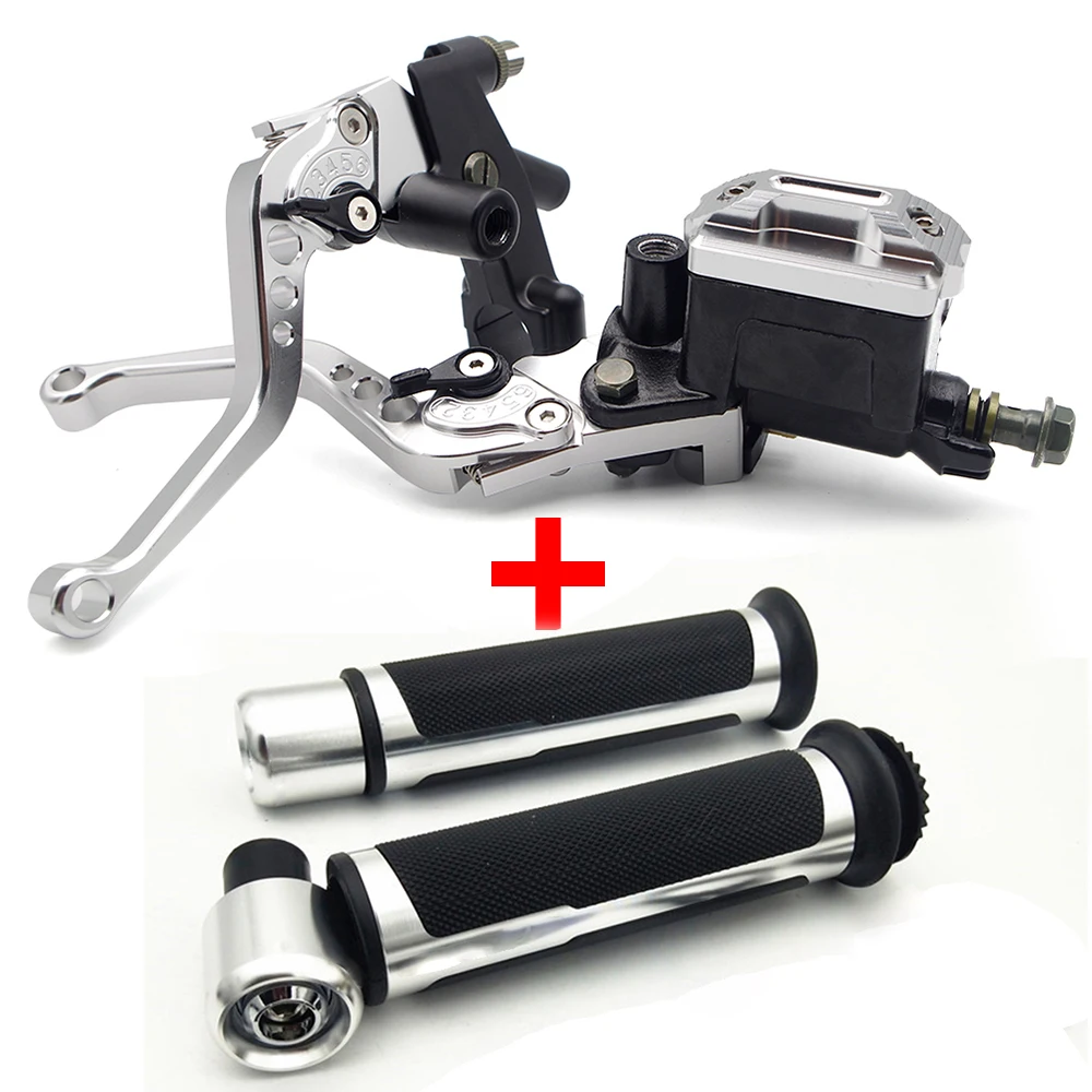 

Motorcycle Brake Handle Clutch Brake Lever Handle Handlebar Grips kit for suzuki intruder vl 1500 bandit 600 rm 125 katana 750