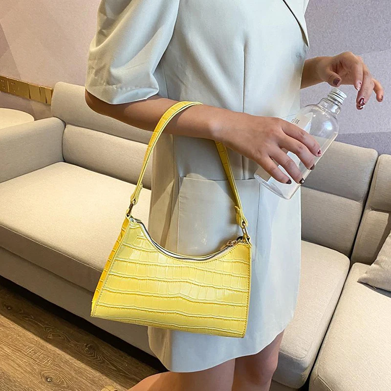 

SWDF Fashion Exquisite Shopping Bag Sac a Main Retro Casual Women Totes Shoulder Bags Female Leather Solid Color Chain Handbag