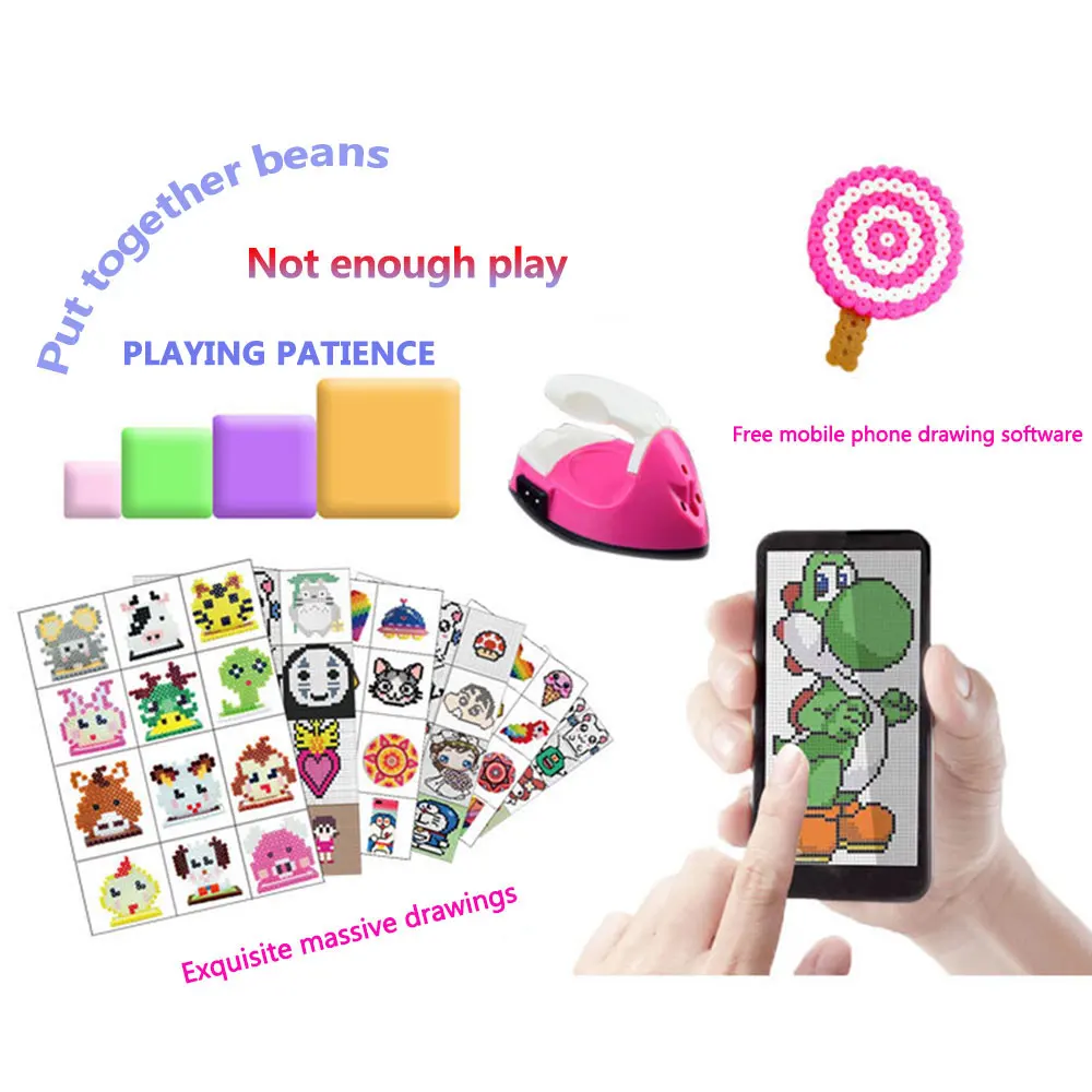 2 6 мм написание горох в наборе Детские 3D DIY головоломки игрушки детские