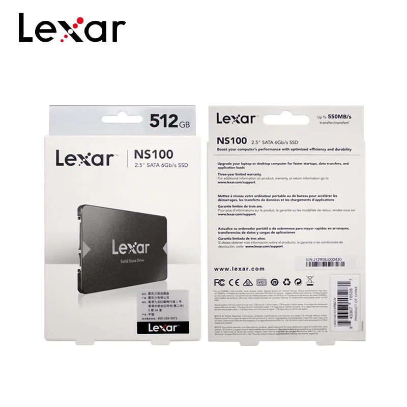 Lexar NS100 2, 5  SATA III (6 /.) SSD 128  256  512 ,   Sata3