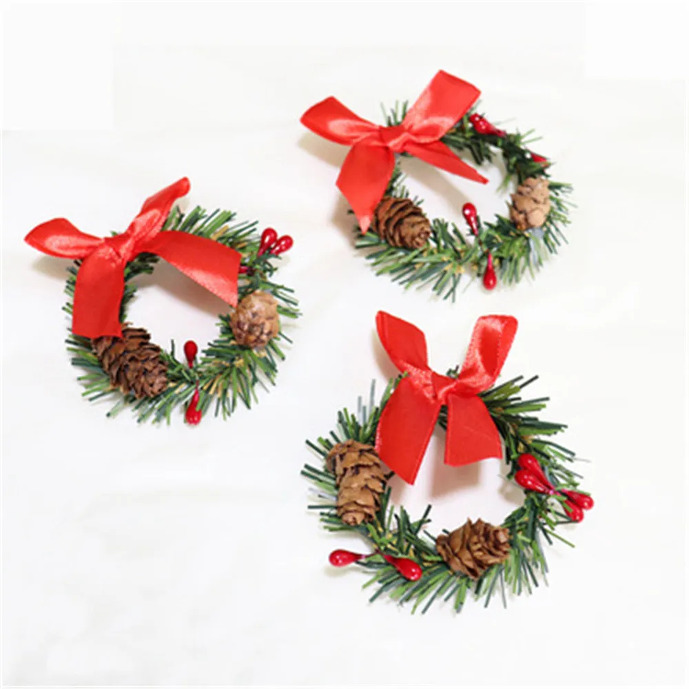 6 шт. кольцо для салфеток в виде апельсиновой свечи с имитацией ягод | Дом и сад