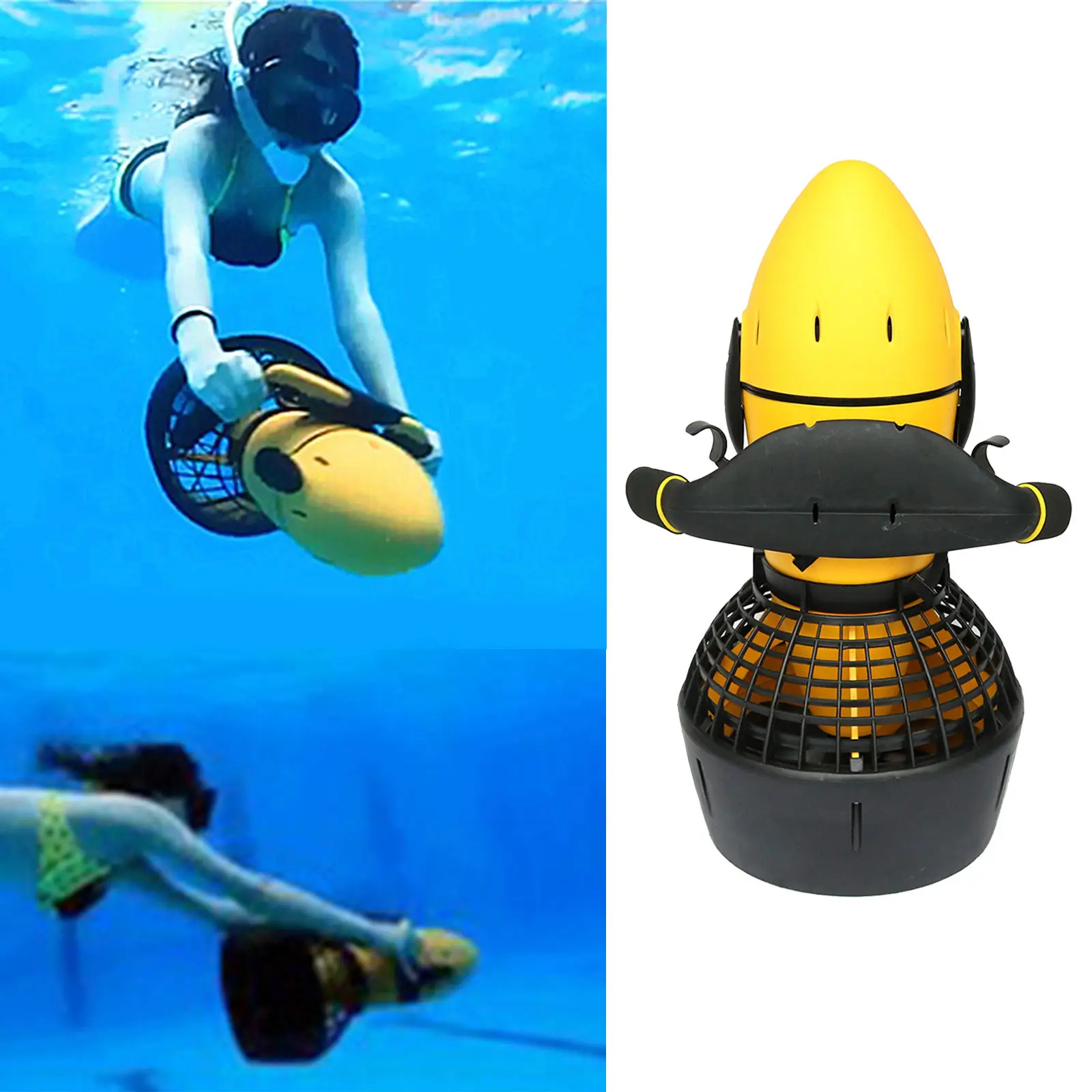 

Underwater Scooter Electric Speed Propeller Diving Booster for Water Sports Swimming Pool, Deep Diving Snorkeling Sea Adventures