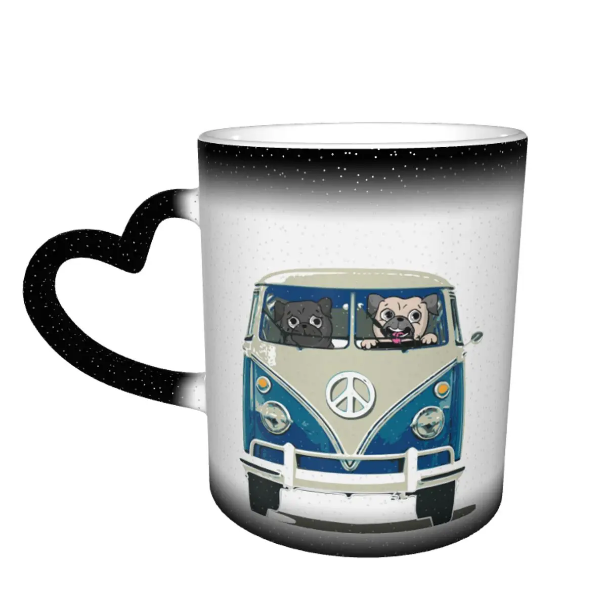 

Pug Mug Office That Changes Color Mug Creative Cute Ceramic Cups