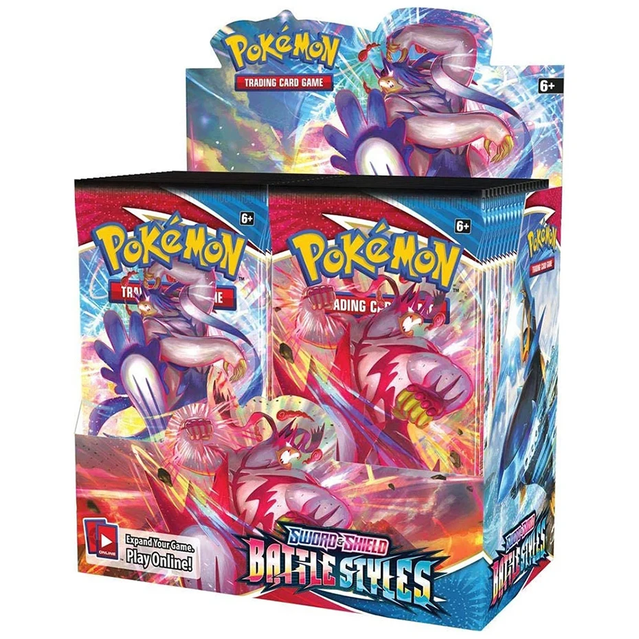 Nueva espada y escudo de Pokemon batalla estilos completamente nuevo sellado caja al por menor tarjetas de Pokemon-0