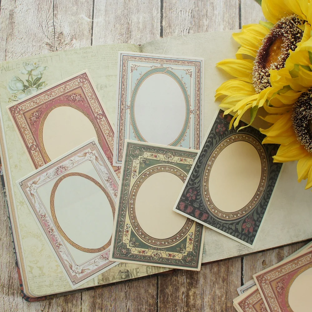30 шт. Ретро дизайн напольного зеркала может писать бумажные креативные фоны для