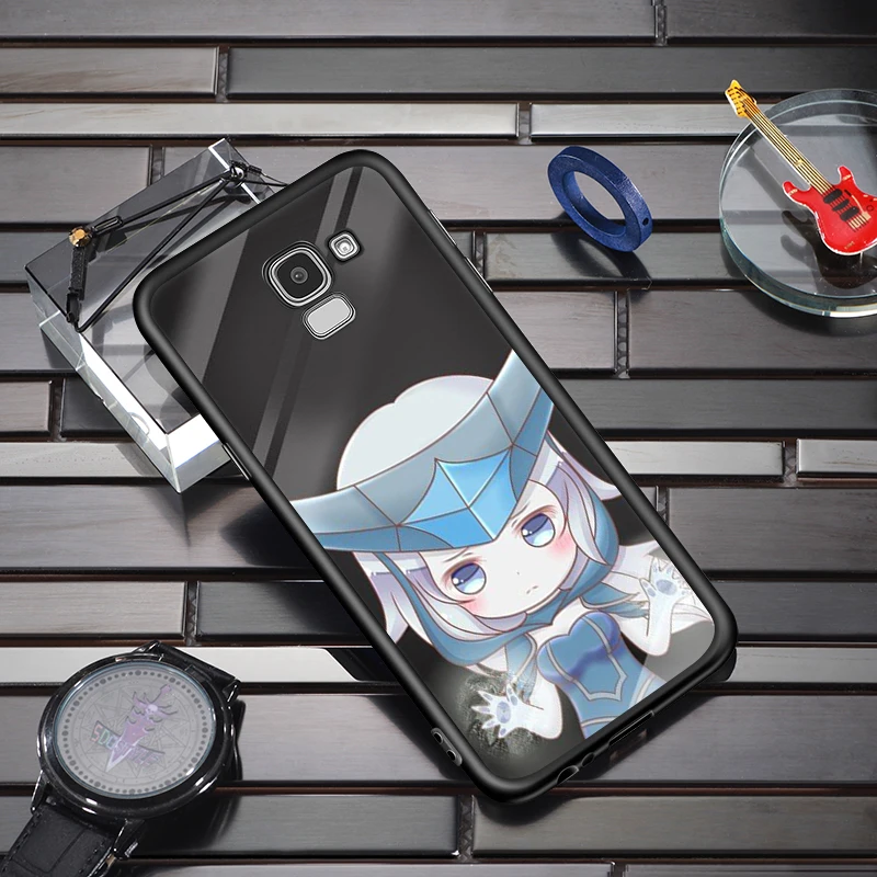 Cartoon beauty for Samsung Galaxy j8 j7 j6 j5 j4 j3 j2 Core Prime Star Duo Plus 2018 2017 2016 Black Phone Case