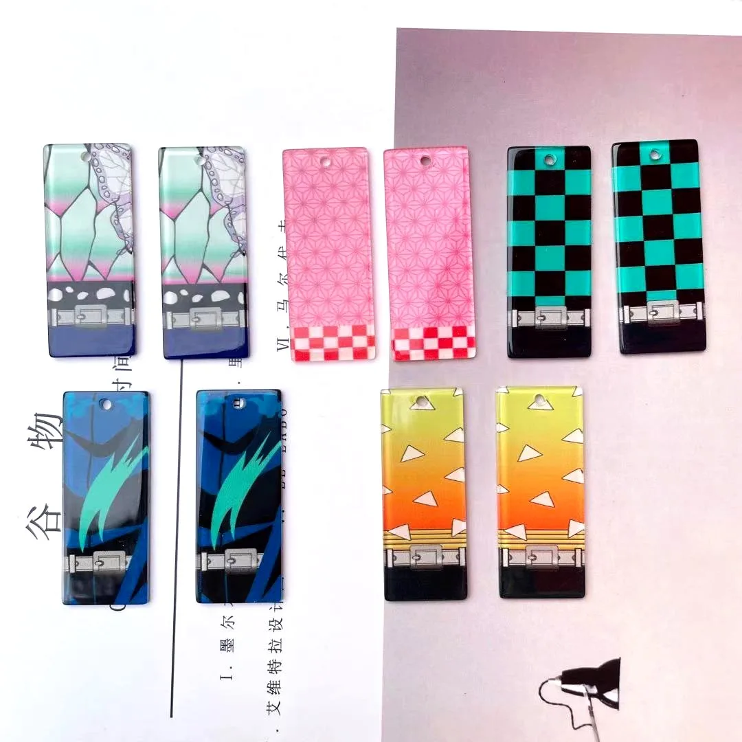 Акриловые Подвески 45*18 мм для самостоятельной сборки с лезвием из искусственных