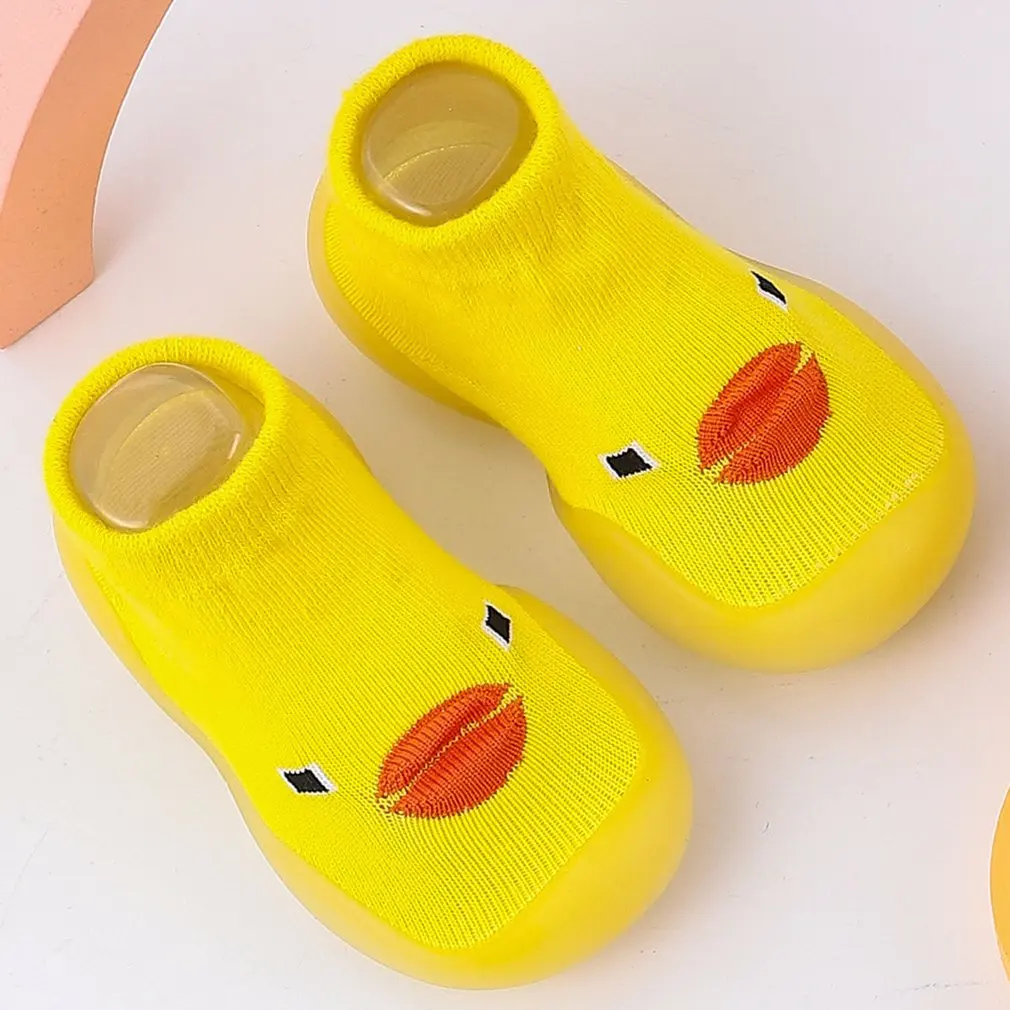 

Children Anti-slip Shoes Newborn Girl Cotton Non-slip Floor Socks Boy And Girl Rubber Sole Cartoon Indoor Socks Infant Shoes