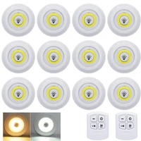 wireless remote control dimmable under cabinet light mini night light decorative for kitchen closet staircase aisle bathroom