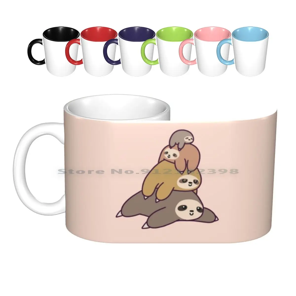

Sloth Stack Ceramic Mugs Coffee Cups Milk Tea Mug Sloth Sloths Animals Sloth Stack Stack Of Sloths Sloth Pile Pile Of Sloths