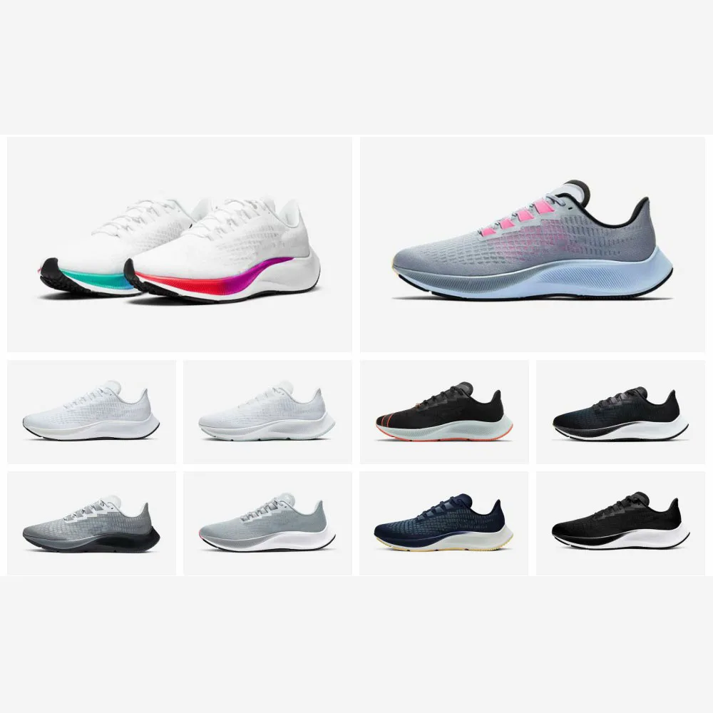

New Fashion Outdoor Airs Zooms Four Seasons Lightweight Soft Men And Women Jogging Shoes Knitted Mesh Lace-up Running Sneakers